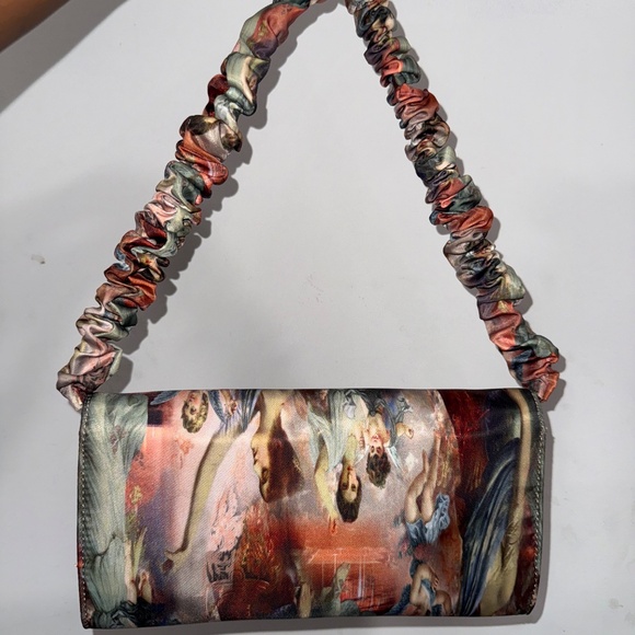 Multi Renaissance Ruched Handle Shoulder Bag - Picture 3 of 7